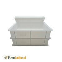 Pizzaballenbox Set - 2x Box + 1x Deckel, 40x30x10 cm, weiß