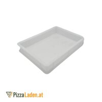 Pizzaballenbox Set - 1x Box + 1x Deckel, 40x30x7 cm, weiß