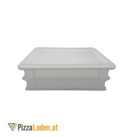 Pizzaballenbox Set - 2x Box + 1x Deckel, 40x30x7 cm, weiß