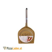 Cerutti Nr. "10" GOLD Pizzaschaufel - rechteckig 33 x 33 cm, 30cm Stiellänge